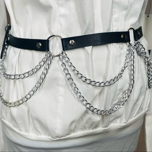 Private Label | Accessories | Nwot Black Pu Leather Chain  display picture 1